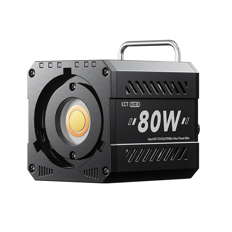 Photography Lighting Led - ZU80 Hochleistungs-COB-Fill-Light Fotografie-Leuchte Handgehaltene Filmleuchte 2500-6500K