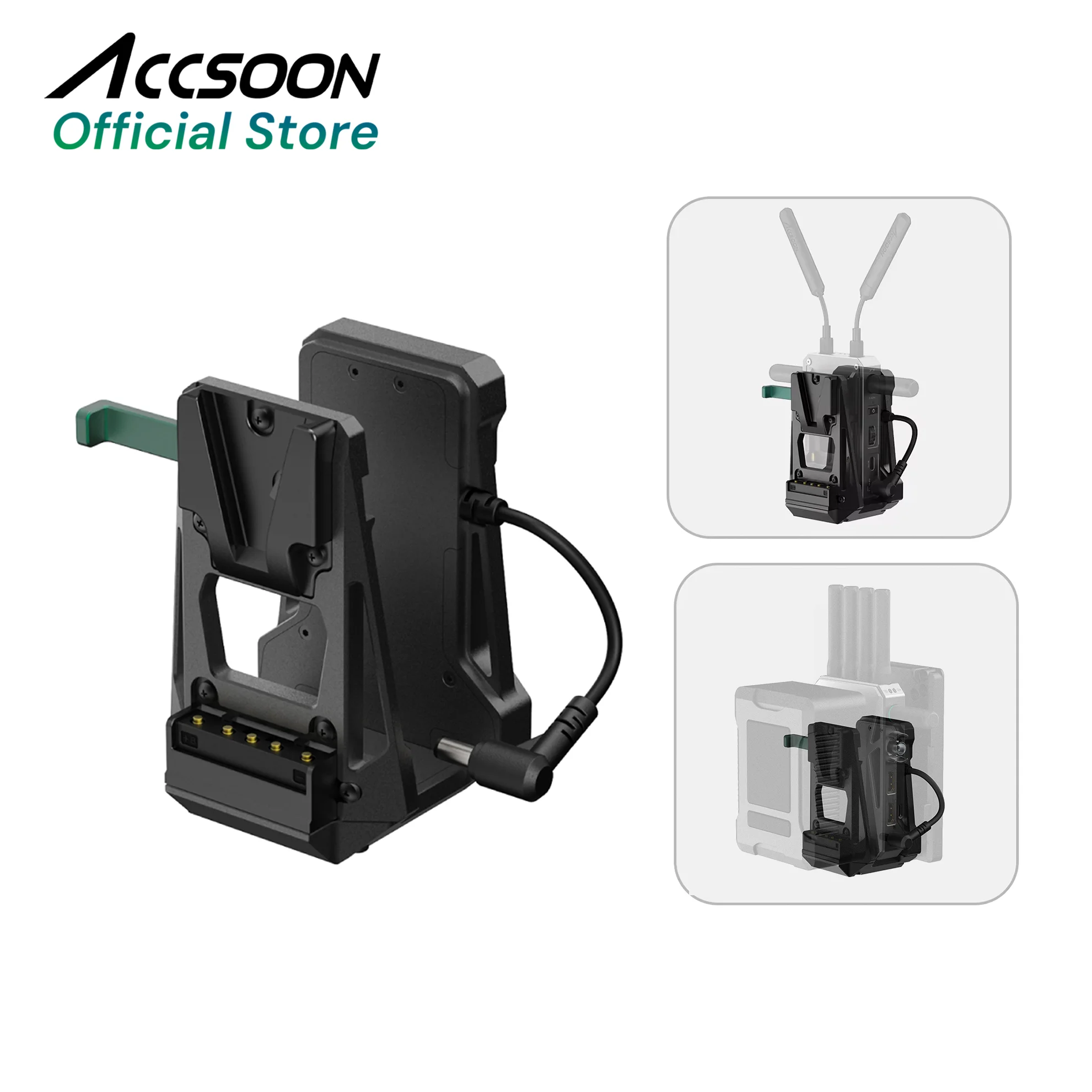 V Mount Battery - Accsoon V-Lock-Adapter für V-Lock-Akku auf CineView