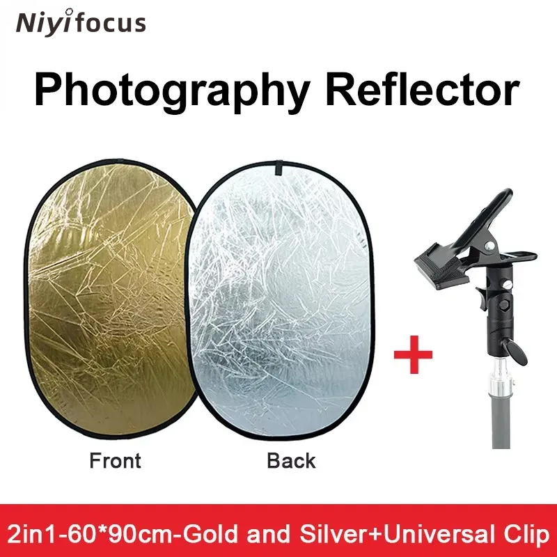 Photography Lighting Reflectors - 2-in-1 Runder Tragbarer Reflektor 30cm 60cm