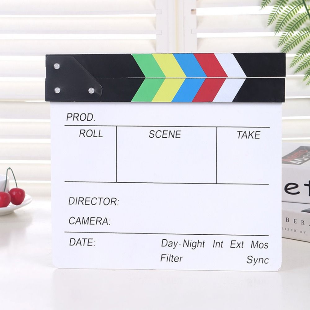 Photography Lighting Led - Acryl-Regisseur-Klappbrett für Fotografie, Dekorationsobjekt, Kreatives Regie-Klappbrett