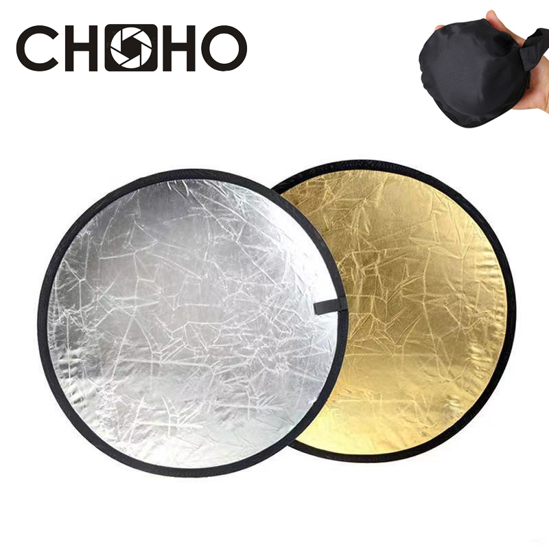 Reflector Disc Silver - Reflektor, 30 cm, Tasche, 2-in-1, Multi-Disc,