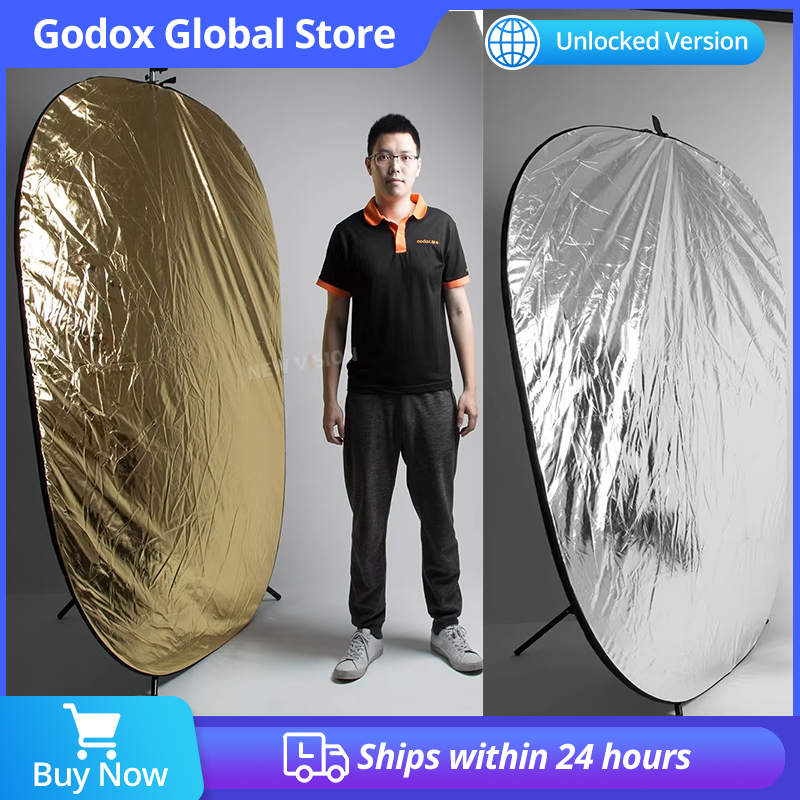 Reflector Disc Silver - Godox 2-in-1 ovaler Mehrscheiben-Reflektor in Gold