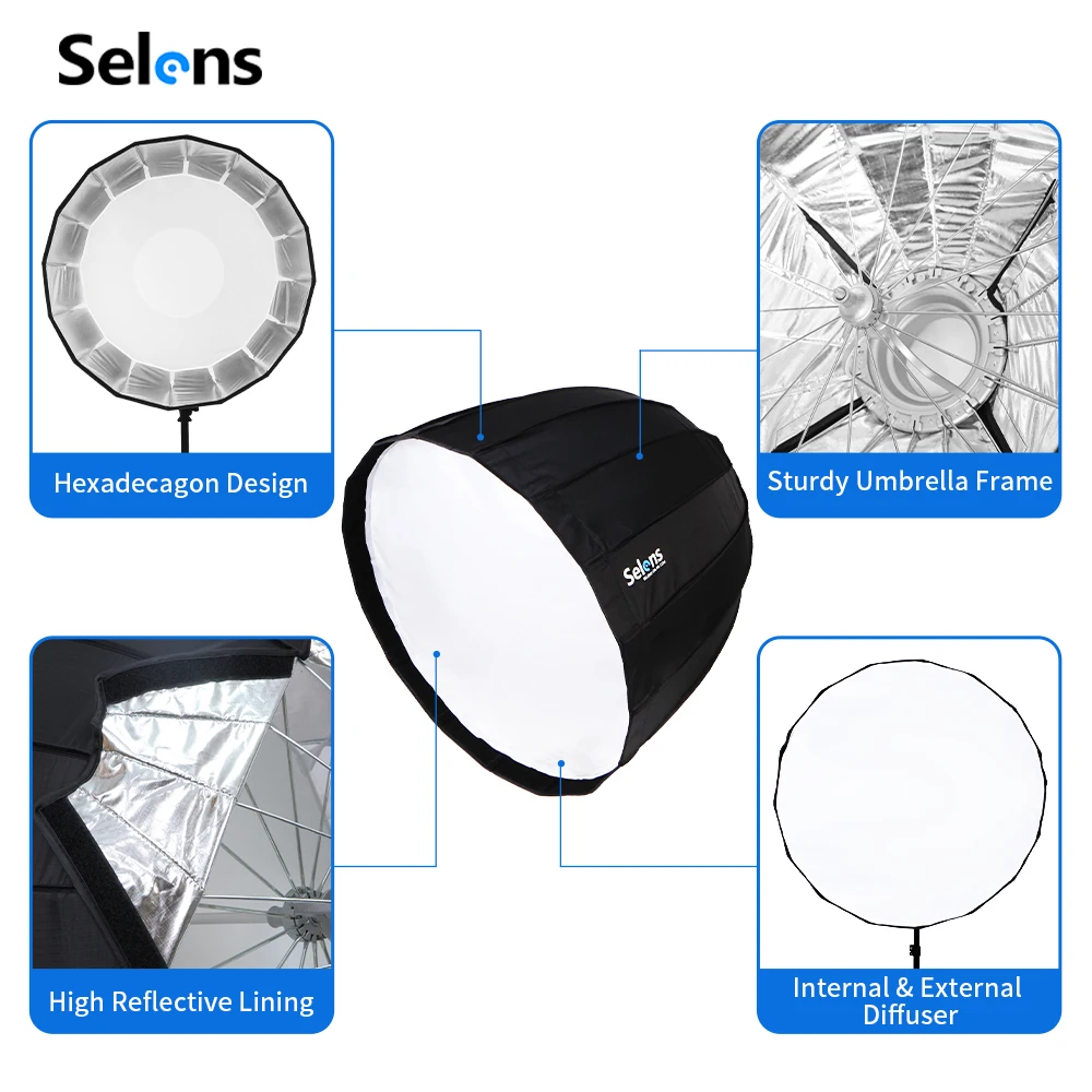 Selens Deep Parabolic Softbox  – Parabolic Umbrella Deep Bewertung und Preis