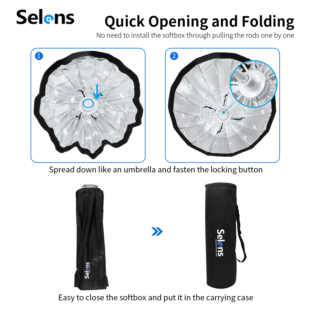Selens Deep Parabolic Softbox  – Parabolic Umbrella Deep Bewertung und Preis