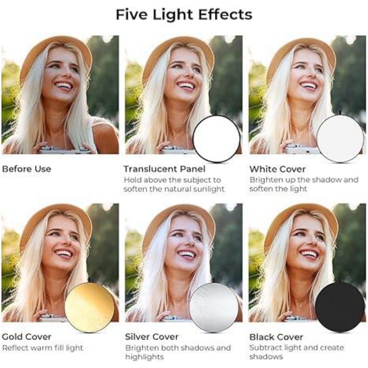 HUANYINGBJB Tragbarer 5-in-1-F – Photography Lighting Reflectors Bewertung und Preis