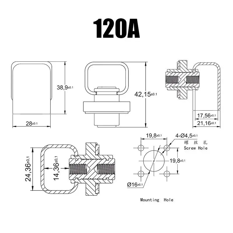 300A 200A 120A Alle Kupfer Lit – V Mount Battery Bewertung und Preis