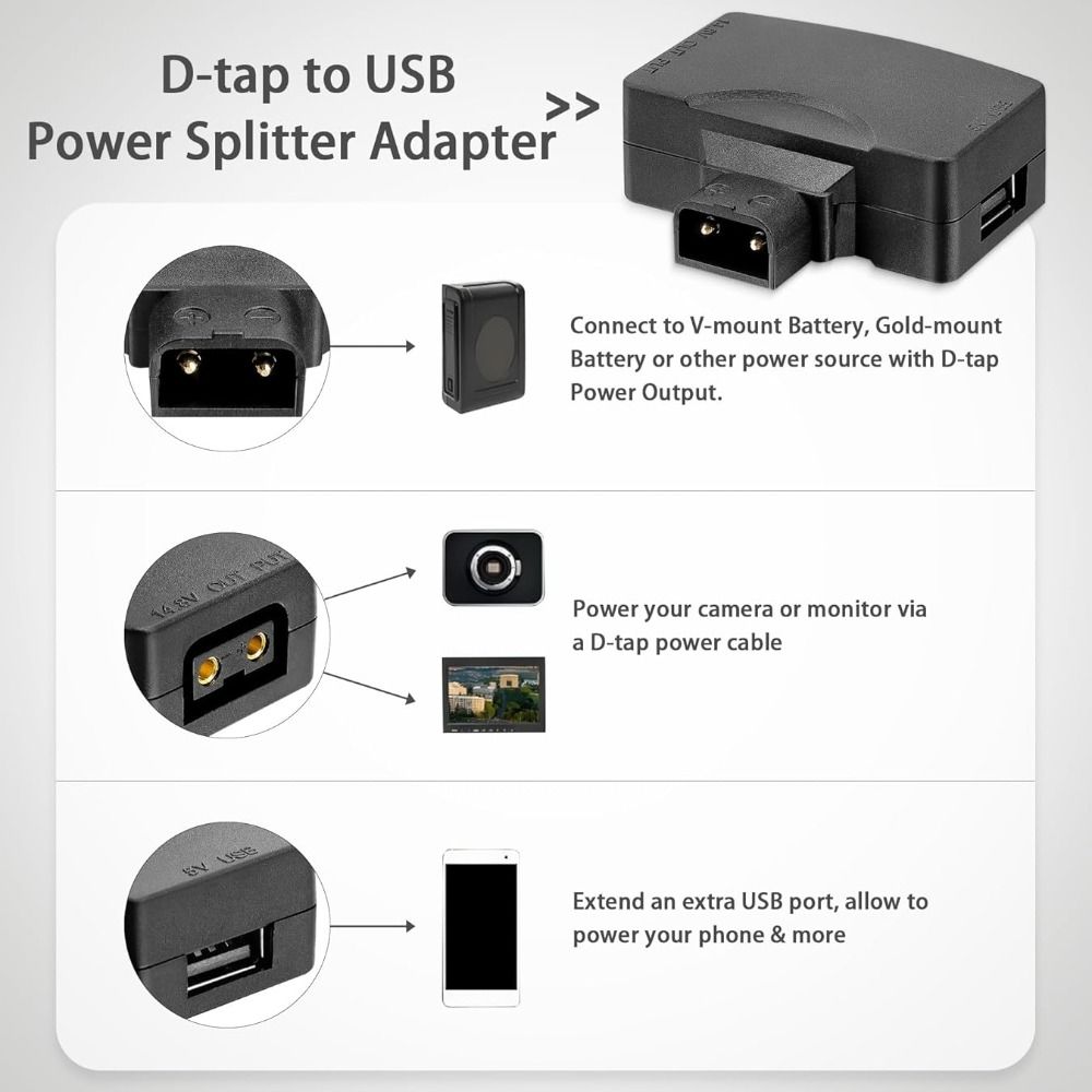 11V-17V D-Tap zu USB-Adapter 5 – V Mount Battery Bewertung und Preis
