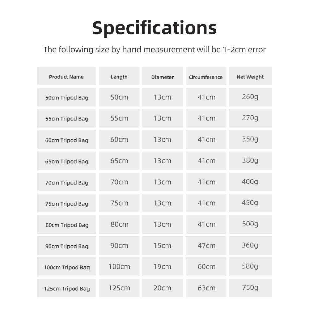 55/60/65/70/75/80/100/125 cm g – Photography Lighting Equipment Bags Bewertung und Preis