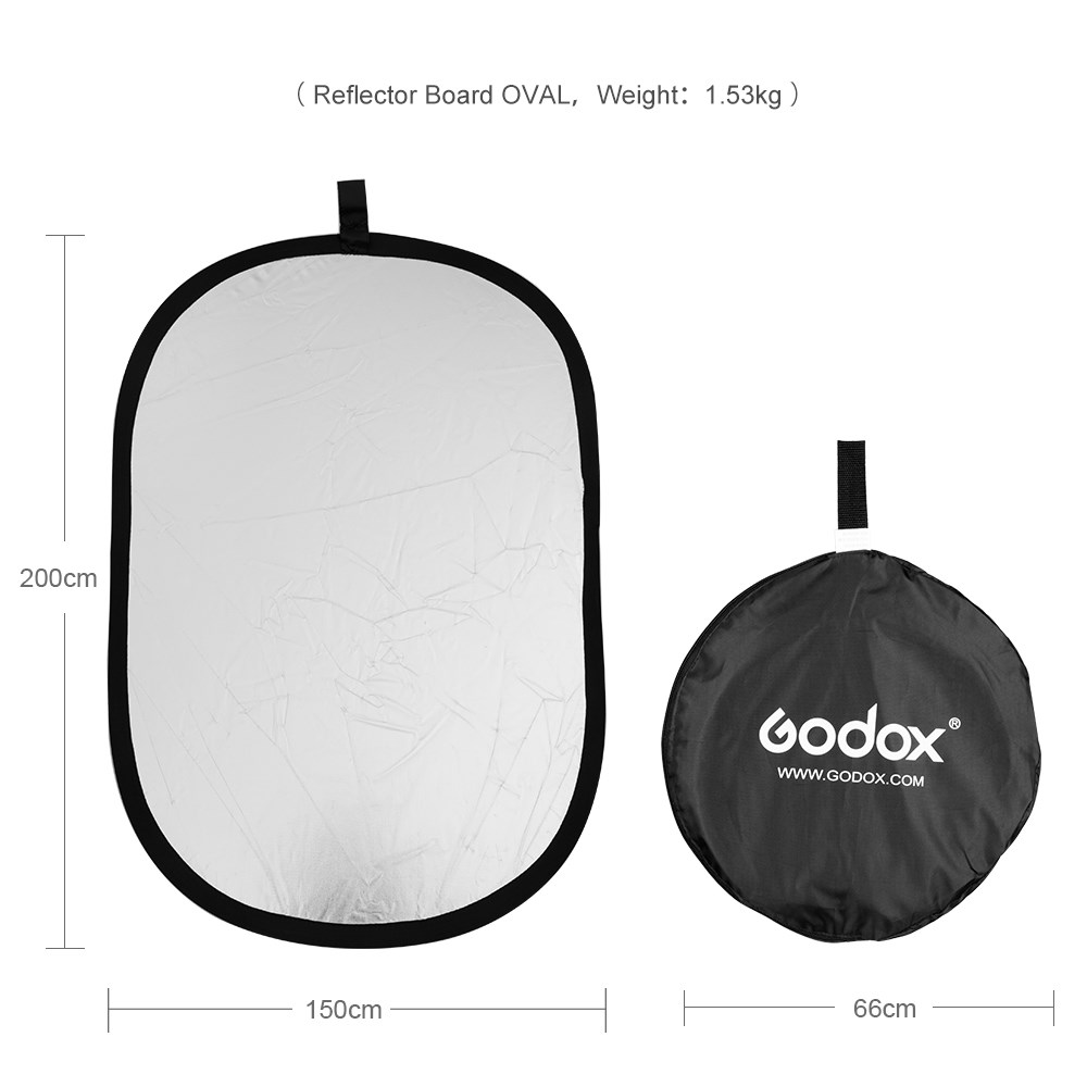 Godox 2-in-1 ovaler Mehrscheib – Reflector Disc Silver Bewertung und Preis