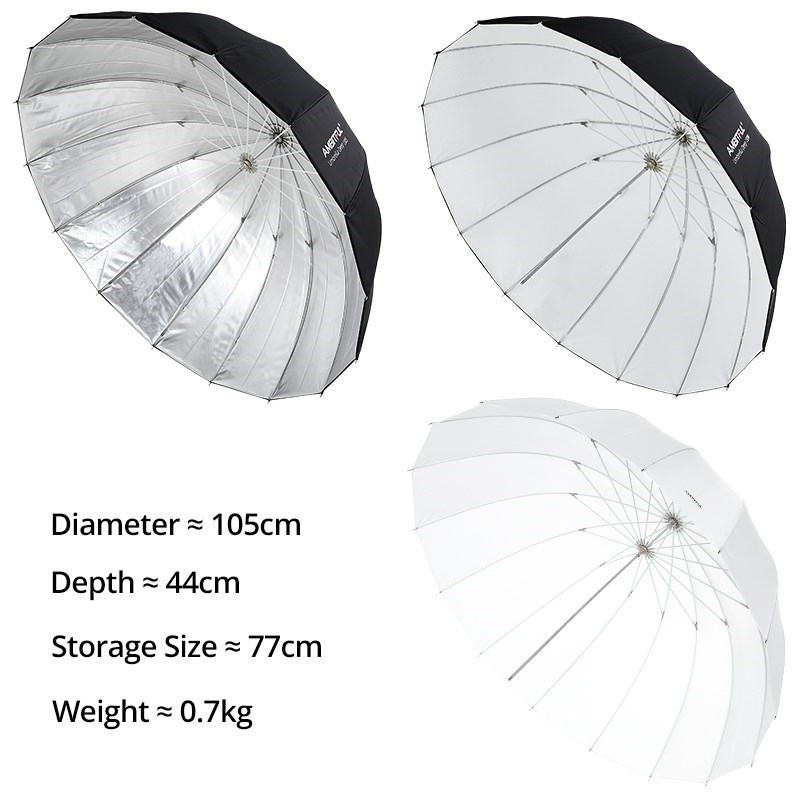 AMBITFUL 105 cm 130 cm 160 cm  – Parabolic Umbrella Deep Bewertung und Preis